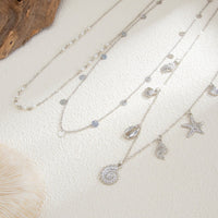 Thumbnail for Beach Style 3pcs Conch Shell Starfish Pendant Pearl Waist Chain Set - ArtGalleryZen