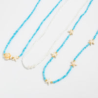 Thumbnail for Beach Style 3pcs Starfish Turtle Seed Beaded Waist Chain Set - ArtGalleryZen