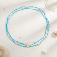 Thumbnail for Beach Style 3pcs Starfish Turtle Seed Beaded Waist Chain Set - ArtGalleryZen