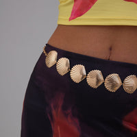 Thumbnail for Beach Style Gold Silver Plated Shell Waist Chain - ArtGalleryZen