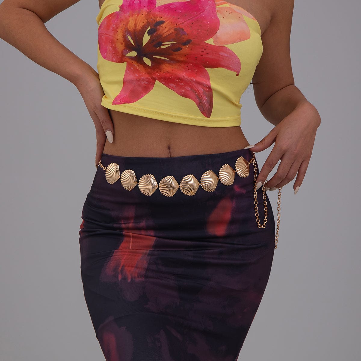 Beach Style Gold Silver Plated Shell Waist Chain - ArtGalleryZen