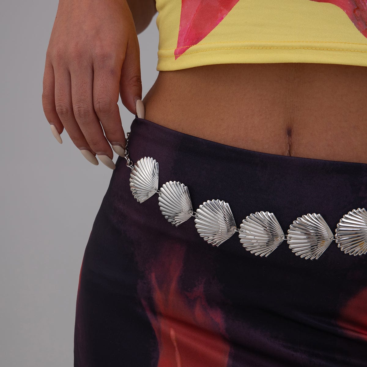 Beach Style Gold Silver Plated Shell Waist Chain - ArtGalleryZen