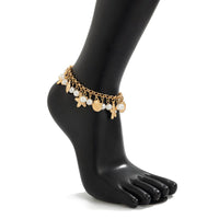 Thumbnail for Beach Style Pearl Shell Starfish Tassel Anklet - ArtGalleryZen