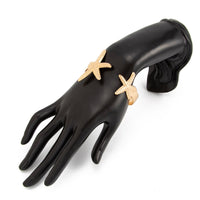 Thumbnail for Beach Style Textured Starfish Bangle Bracelet - ArtGalleryZen