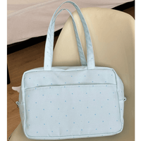 Thumbnail for Blue Polka Dots Kpop Fan Display Shoulder Crossbody Bag - ArtGalleryZen
