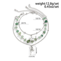Thumbnail for Bohemia 3 Pieces Elf Star Charm Turquoise Anklet Set - ArtGalleryZen