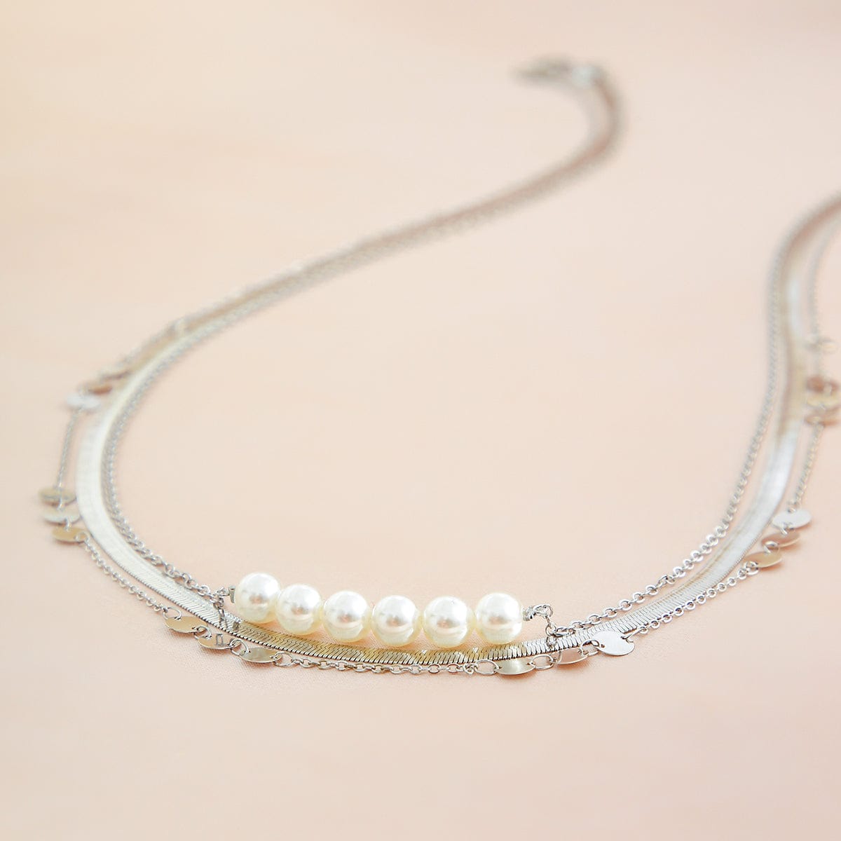 Bohemia 3Pcs Layered Herringbone Pearl Belly Chain Set - ArtGalleryZen