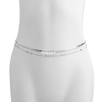Thumbnail for Bohemia 3Pcs Layered Herringbone Pearl Belly Chain Set - ArtGalleryZen