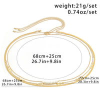 Thumbnail for Bohemia 3Pcs Layered Herringbone Pearl Belly Chain Set - ArtGalleryZen