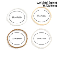 Thumbnail for Bohemia 4Pcs Crystal Beaded Stackable Anklet Set - ArtGalleryZen