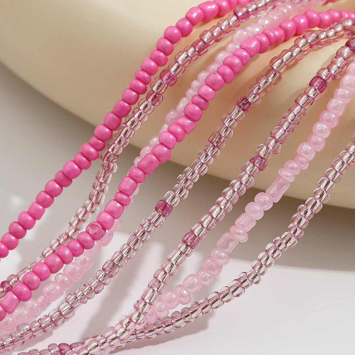 Bohemia 8Pcs Crystal Seed Beaded Belly Chain Set - ArtGalleryZen