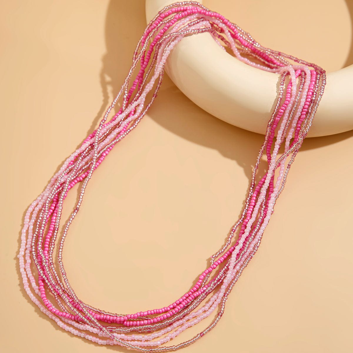 Bohemia 8Pcs Crystal Seed Beaded Belly Chain Set - ArtGalleryZen