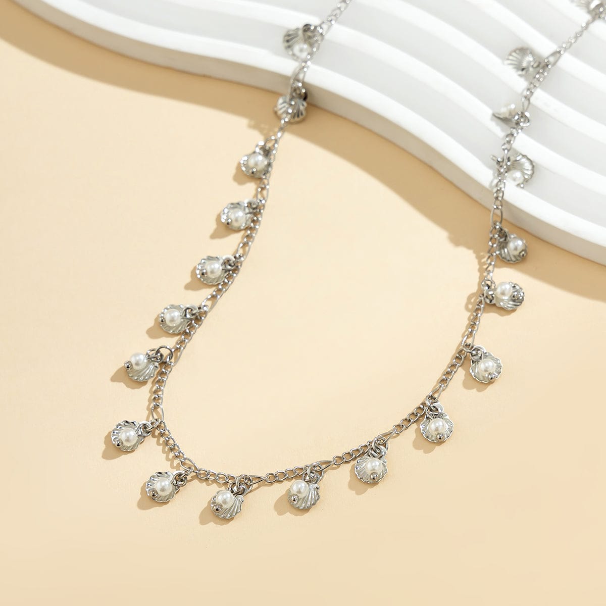 Bohemia Chic Shell Pearl Tassel Belly Chain - ArtGalleryZen