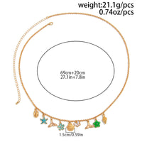 Thumbnail for Bohemia Enamel Bow Flower Starfish Tassel Belly Chain - ArtGalleryZen