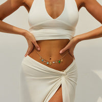 Thumbnail for Bohemia Enamel Bow Flower Starfish Tassel Belly Chain - ArtGalleryZen