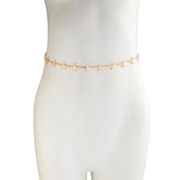 Thumbnail for Bohemia Gold Silver Tone Starfish Waist Chain - ArtGalleryZen