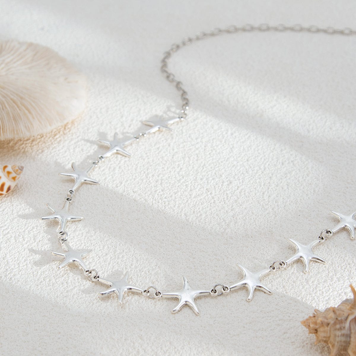 Bohemia Gold Silver Tone Starfish Waist Chain - ArtGalleryZen