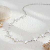 Thumbnail for Bohemia Gold Silver Tone Starfish Waist Chain - ArtGalleryZen