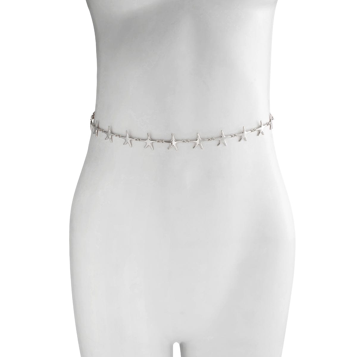 Bohemia Gold Silver Tone Starfish Waist Chain - ArtGalleryZen