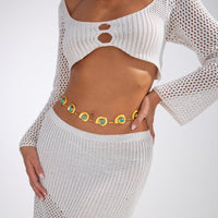 Thumbnail for Bohemia Gold Tone Turquoise Inlaid Conch Waist Chain - ArtGalleryZen
