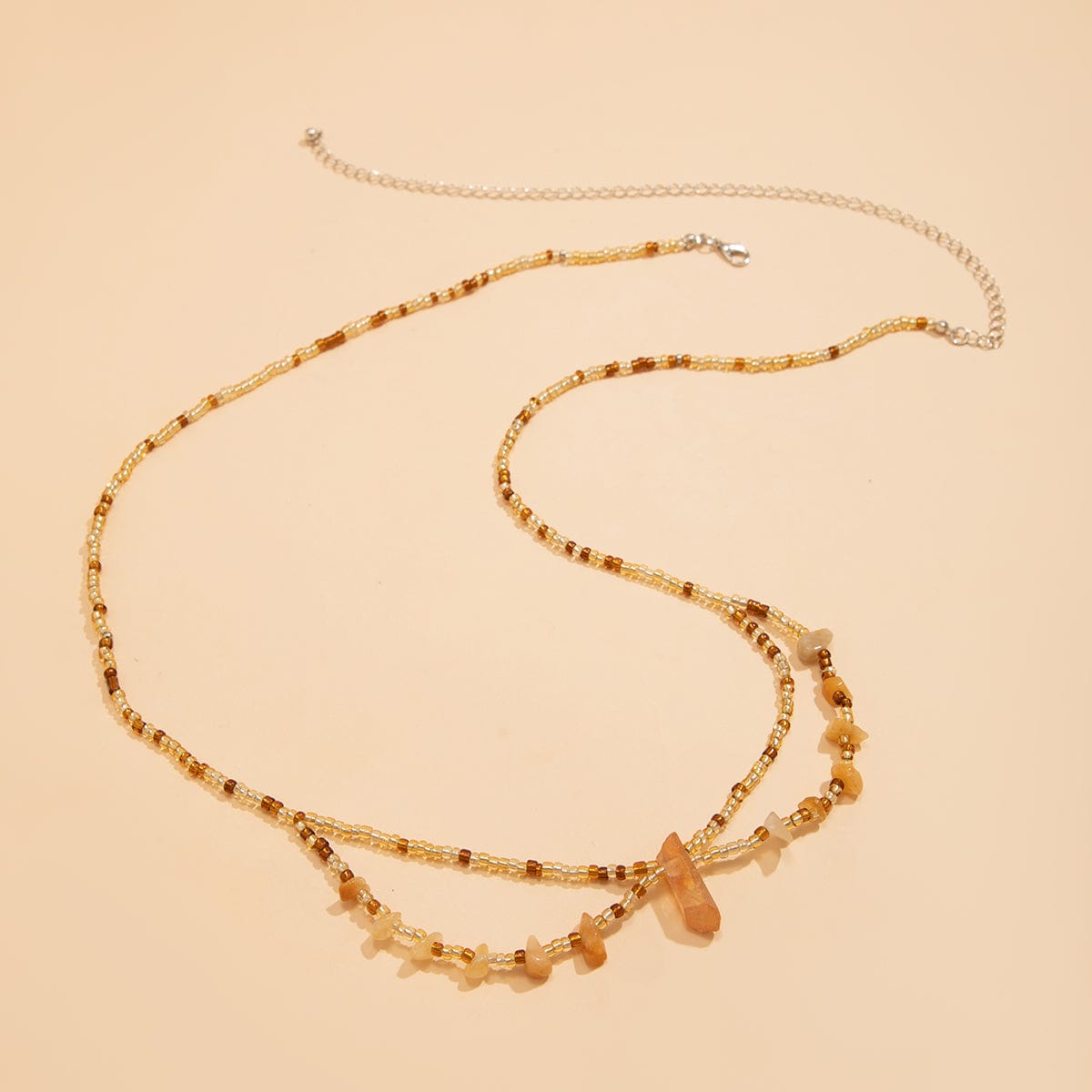 Bohemia Layered Crystal Beaded Bowknot Pattern Belly Chain - ArtGalleryZen