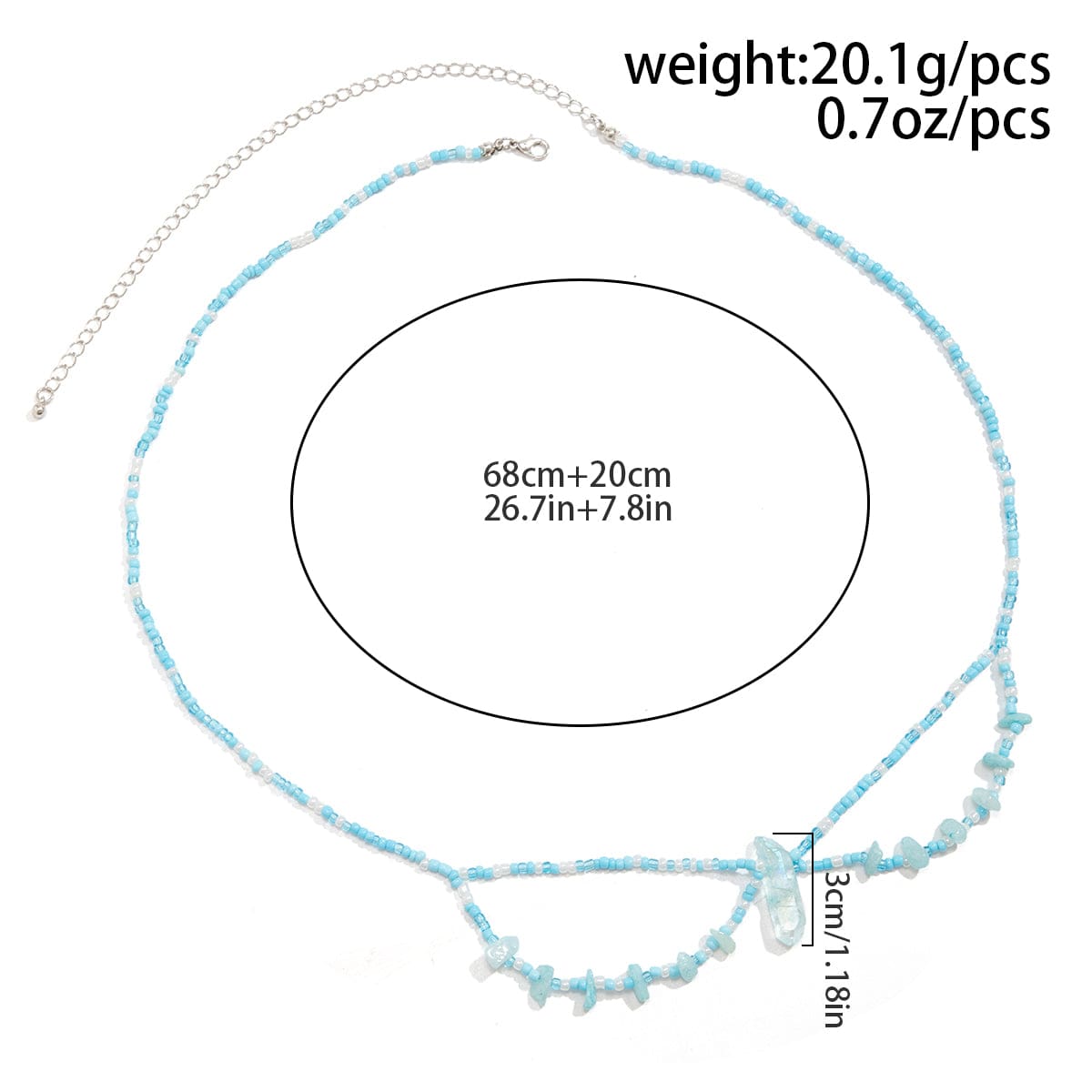 Bohemia Layered Crystal Beaded Bowknot Pattern Belly Chain - ArtGalleryZen