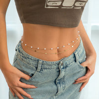 Thumbnail for Bohemia Layered Pearl Sequin Saturn Belly Chain Set - ArtGalleryZen