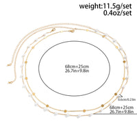 Thumbnail for Bohemia Layered Pearl Sequin Saturn Belly Chain Set - ArtGalleryZen