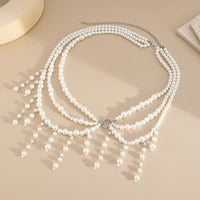 Thumbnail for Bohemia Layered Pearl Tassel Waist Chain - ArtGalleryZen