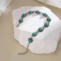 Thumbnail for Bohemia Natural Turquoise Anklet - ArtGalleryZen
