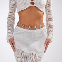 Thumbnail for Bohemia Silver Plated Starfish Waist Chain - ArtGalleryZen