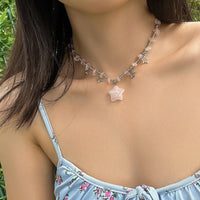 Thumbnail for Bohemia Star Tassel Turquoise Stone Choker Necklace - ArtGalleryZen