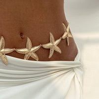 Thumbnail for Bohemia Textured Starfish Waist Chain - ArtGalleryZen