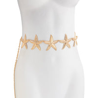 Thumbnail for Bohemia Textured Starfish Waist Chain - ArtGalleryZen