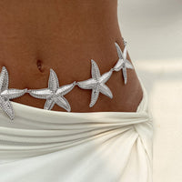 Thumbnail for Bohemia Textured Starfish Waist Chain - ArtGalleryZen
