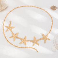 Thumbnail for Bohemia Textured Starfish Waist Chain - ArtGalleryZen