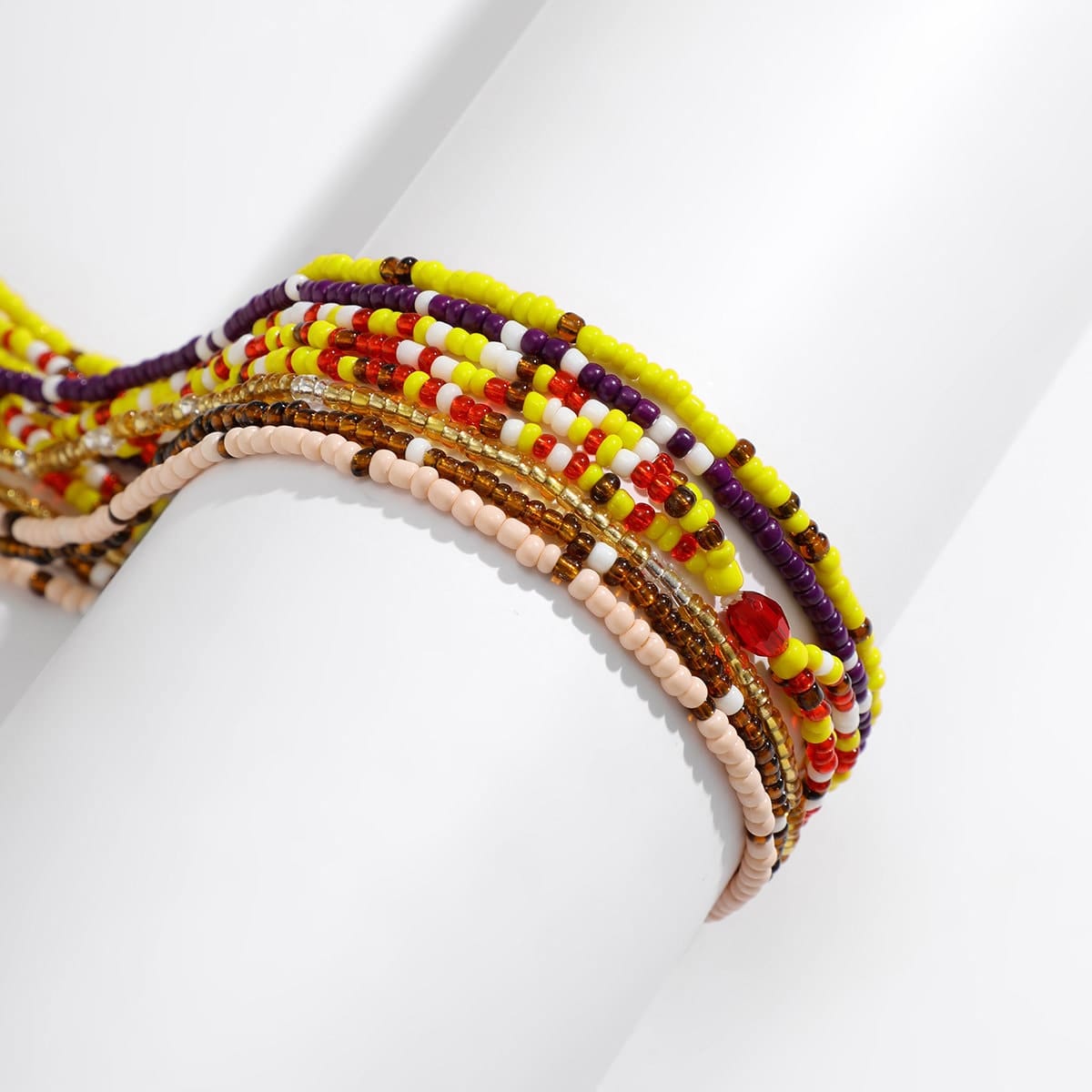 Boho 8 Pieces Crystal Beaded Waist Chain Set - ArtGalleryZen