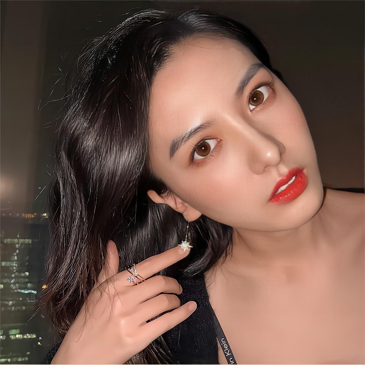 Boho CZ Inlaid Polar Star Dangle Earrings - ArtGalleryZen