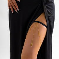 Thumbnail for Boho CZ Inlaid Snake Charm Elastic Thigh Leg Chain - ArtGalleryZen