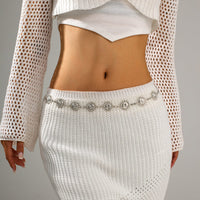 Thumbnail for Boho Gold Silver Plated Sun Moon Waist Chain - ArtGalleryZen