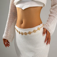 Thumbnail for Boho Gold Silver Plated Sun Moon Waist Chain - ArtGalleryZen