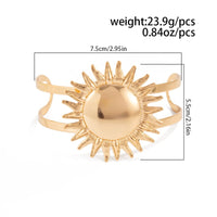 Thumbnail for Boho Gold Silver Tone Sun Arm Cuff - ArtGalleryZen