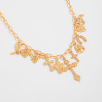 Thumbnail for Boho Gold Tone Cross Cactus Cowboy Hat Charm Necklace - ArtGalleryZen