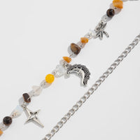 Thumbnail for Boho Layered Butterfly Sun Moon Star Charm Turquoise Stone Bag Chain - ArtGalleryZen