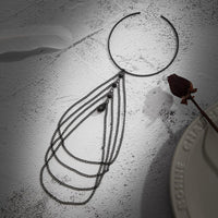 Thumbnail for Boho Layered Chain Tassel Crystal Arm Cuff - ArtGalleryZen