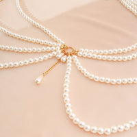 Thumbnail for Boho Layered Chunky Pearl Waist Chain - ArtGalleryZen