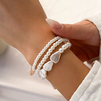 Thumbnail for Boho Layered Irregular Pearl Chain Bracelet - ArtGalleryZen