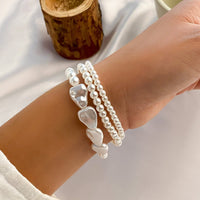 Thumbnail for Boho Layered Irregular Pearl Chain Bracelet - ArtGalleryZen