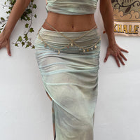 Thumbnail for Boho Layered Sun Moon Star Crystal Stone Tassel Waist Chain - ArtGalleryZen