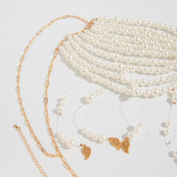 Thumbnail for Boho Metallic Feather Tassel Pearl Beaded Lingerie Halter Top Backless Bra - ArtGalleryZen